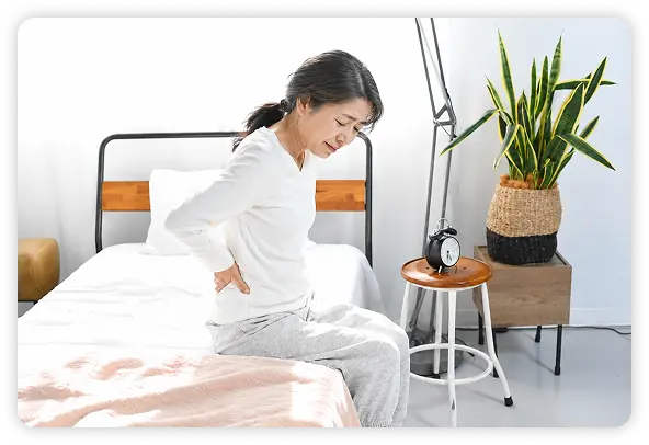 休みながらでないと歩けない