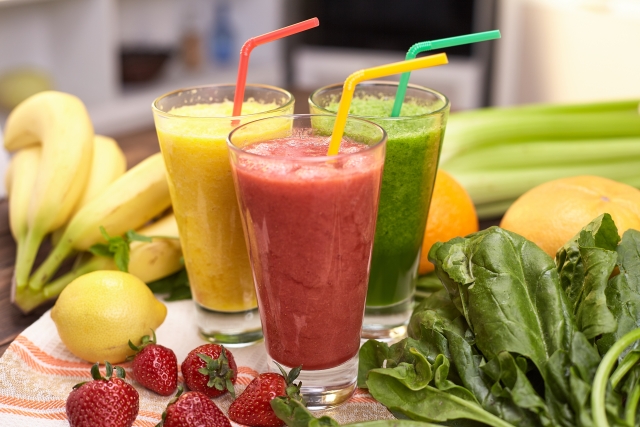 野菜や果物を使った、ビタミン・ミネラルの豊富なスムージー