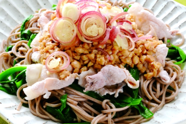 【栄養士監修】豚しゃぶのぶっかけそば