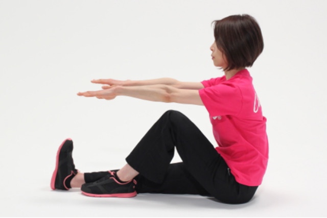 脚の裏側のストレッチ